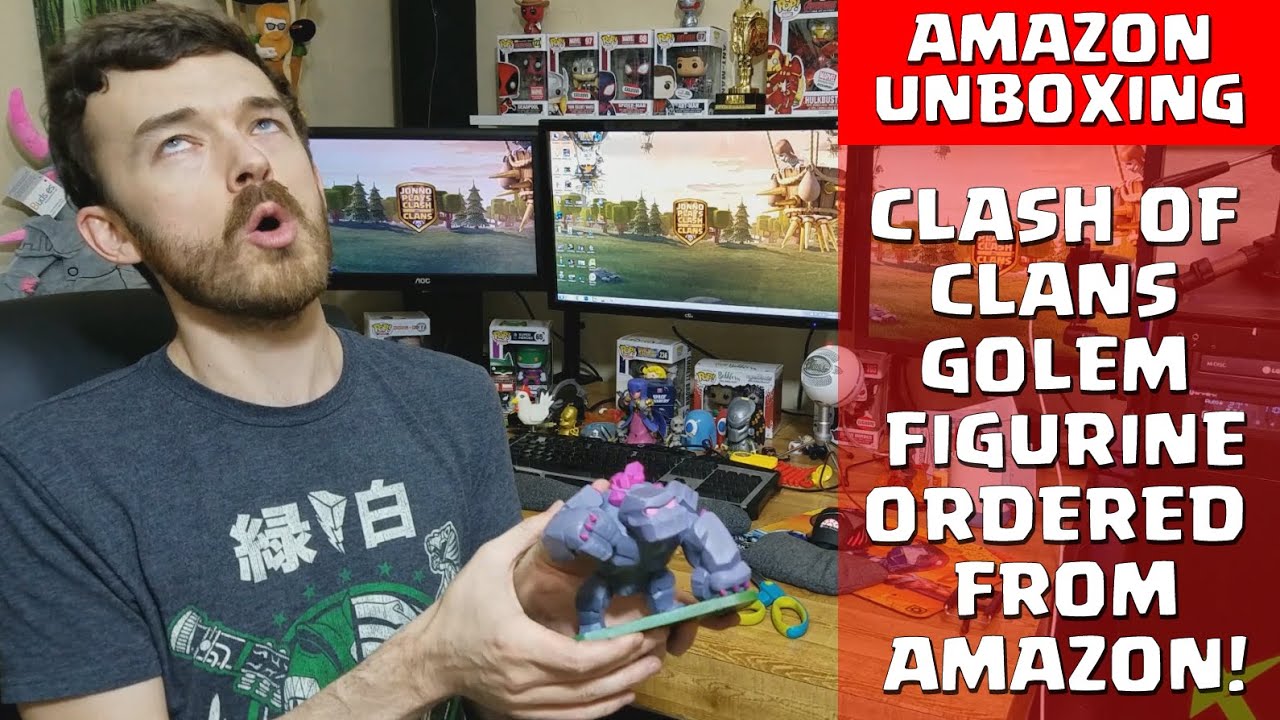 Clash of Clans Golem Figurine Unboxing and Review - Ordered from Amazon