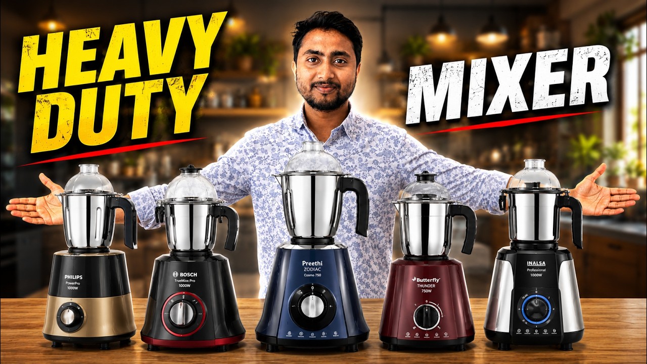 Top 5 Best Mixer Grinder in India 2026 |  Heavy Duty & Commercial Mixer Grinder Review | Best Mixer