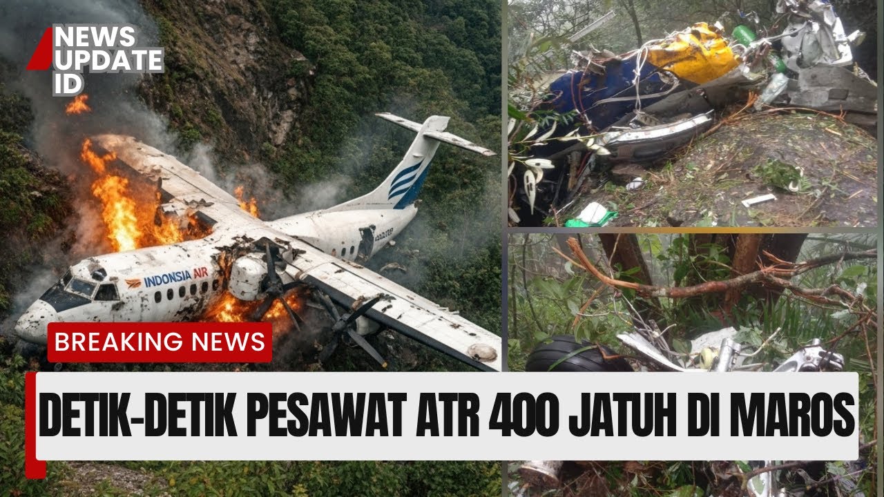 REKAMAN ATR 42-500 JATUH: Detik Terakhir Sebelum Lenyap di Sulsel❗