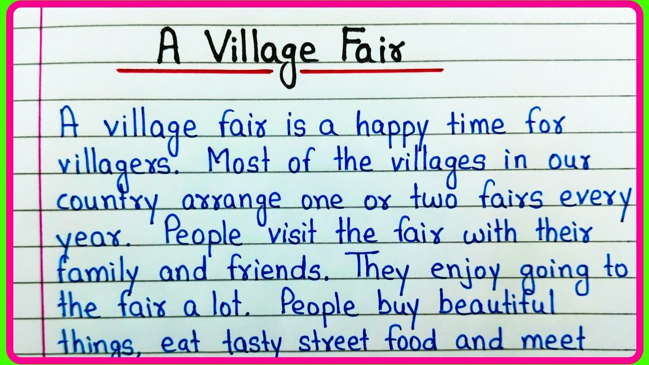 A Village Fair Essay | Essay On Village Fair | A Village Fair Paragraph | Village Fair Essay