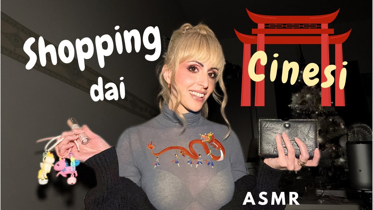 SHOPPING RILASSANTE 🛍️🛒SONO ANDATA DAI CINESI🐉 {ASMR ITA}