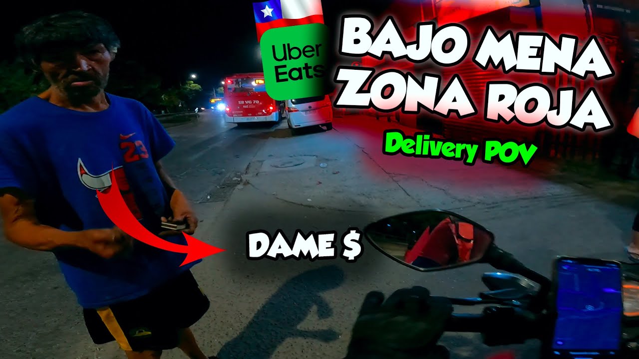 &iquest;ES MUY PELIGROSO REPARTIR POR BAJO DE MENA? Delivery Pov por Chile en Puente Alto #motovlog #chile