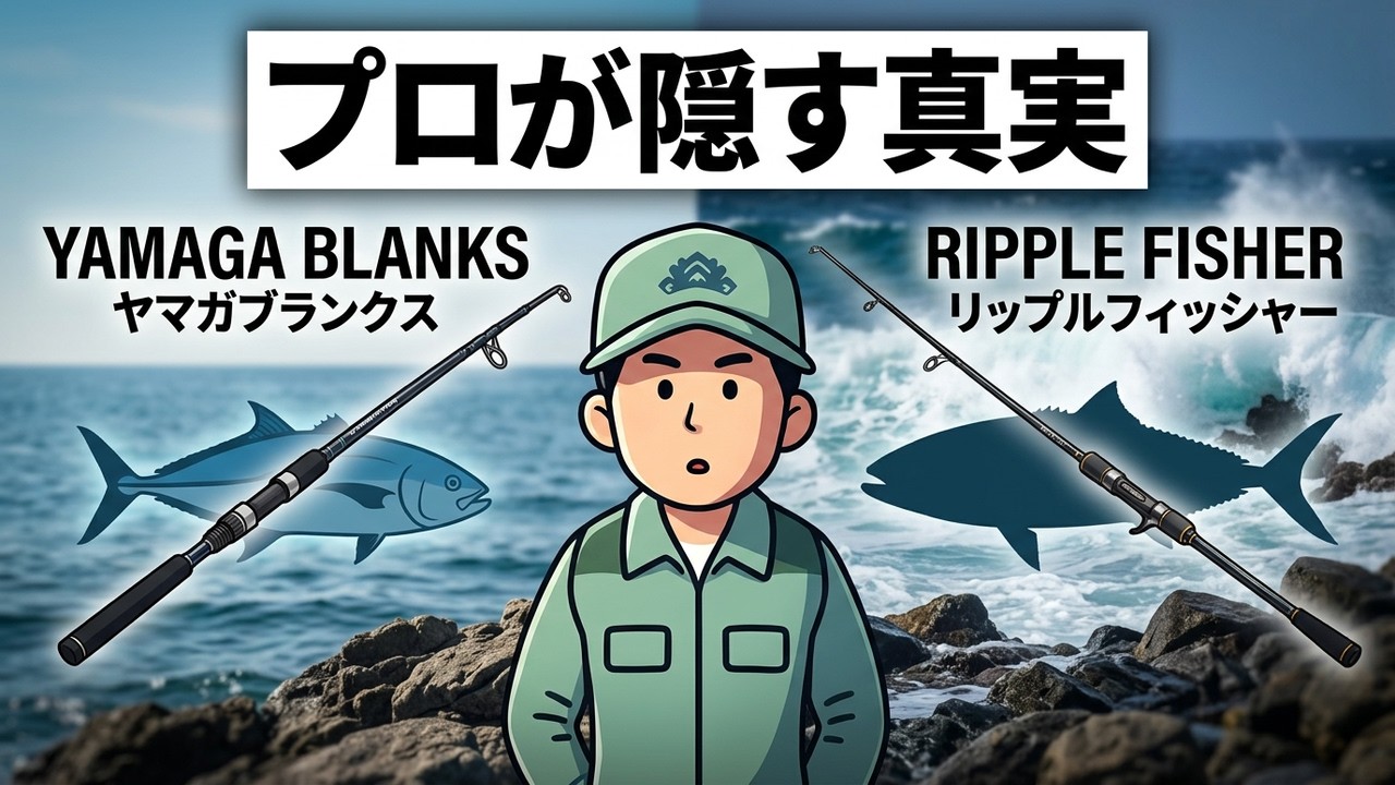 【2ch釣りスレ】【釣り口コミ】知らないと大損する！！プロが絶対言わないヤマガブランクスとリップルフィッシャー の真実に迫る！！ブランクスの秘密とは？【魚釣りゆっくり解説】