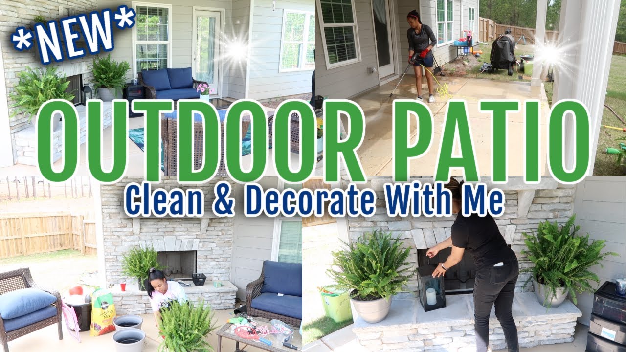 *NEW!* SPRING CLEAN & DECORATE 2022 \\ PATIO MAKEOVER \\ OUTDOOR SPRING CLEANING | Karmen Kay