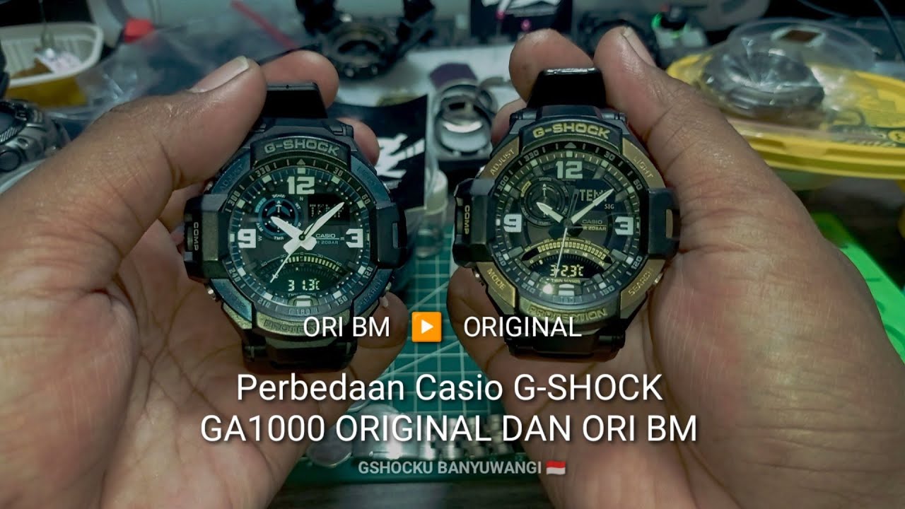 Perbedaan Casio G-SHOCK GA1000 ORIGINAL DAN ORI BM