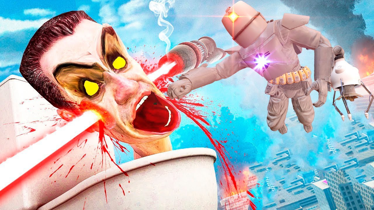 Скибиди Туалет пен Вакууммен Титандар шайқасына түсті!