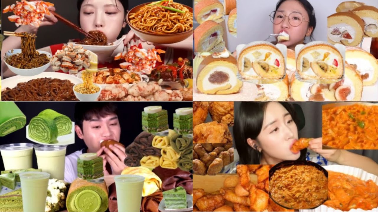 MIXED FOOD MUKBANG 🔥 Sweet, Spicy & Crunchy ASMR Eating Sounds | Yummy Dash 365