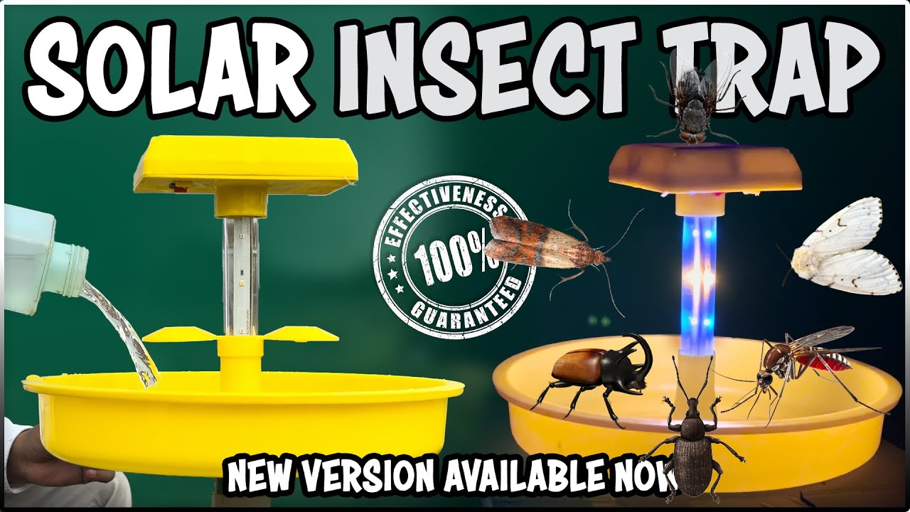 SOLAR INSECT & PEST TRAP - New UPDATED 100% Effective Version is Available Now!