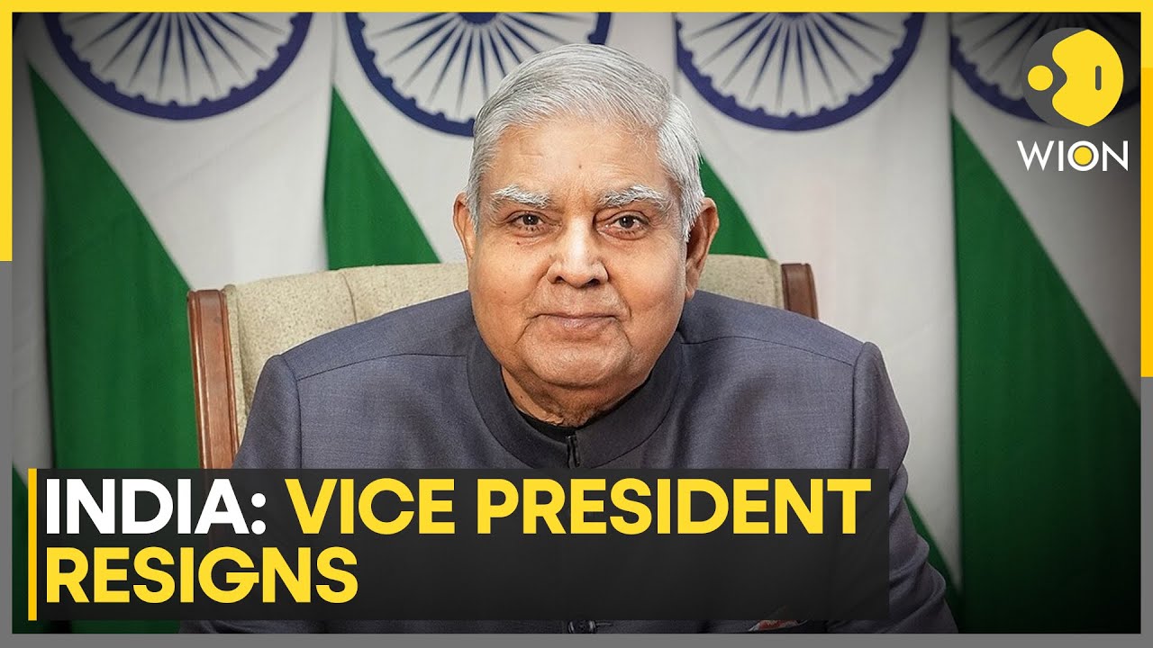 India: Vice President Jagdeep Dhankhar Resigns; Cites Health Reasons For Stepping Down | WION News