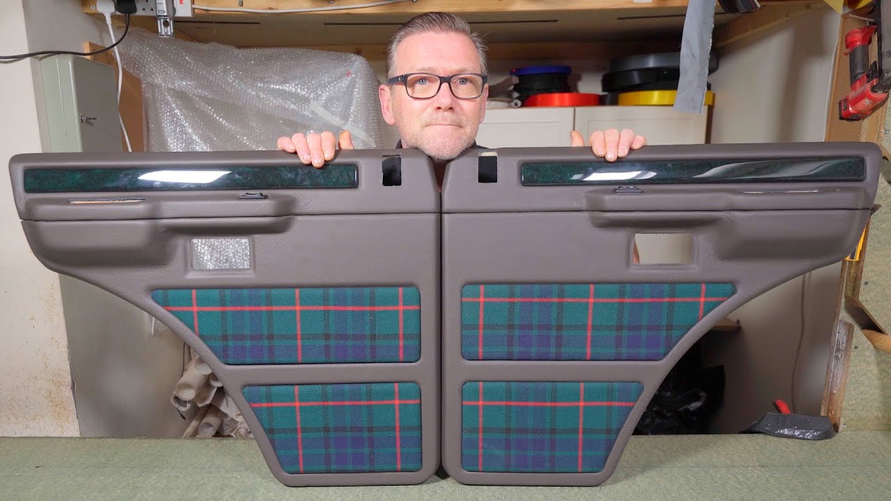 I covered a set of Range Rover Classic door panels in real leather