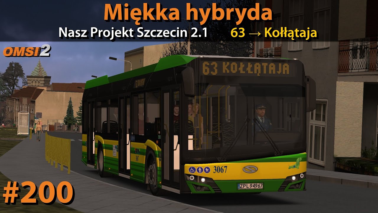 OMSI 2 #200: Miękka hybryda | Nasz Projekt Szczecin 2.1 - 🚍63 | Solaris Urbino 12 IV FL Mild Hybrid