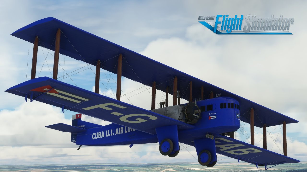 A short flight in the new Farman F.60 Goliath - Red Wing Simulations - Microsoft Flight Simulator