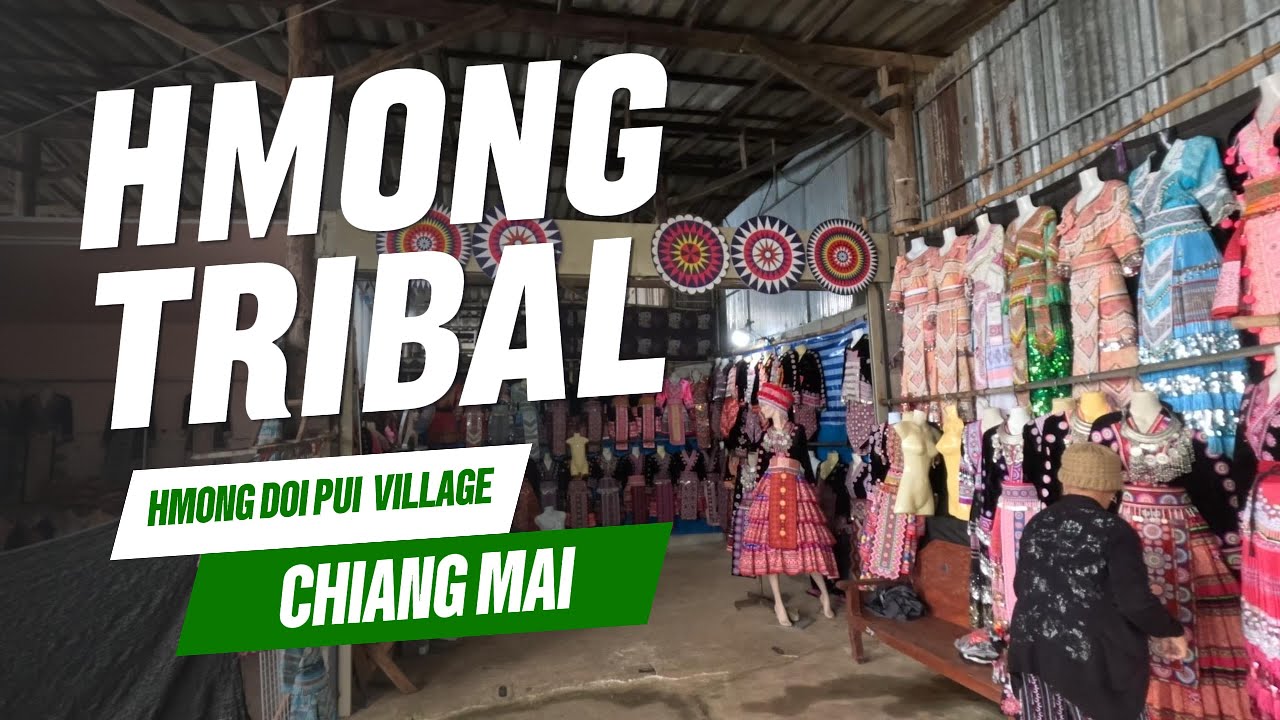Doi Pui Hmong Tribal Village Walking Tour in 4K | Chiang Mai Cultural & Mountain Adventure| Thailand