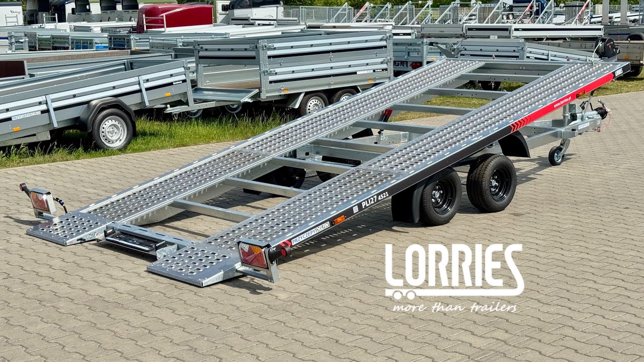 Lorries PLI27-4521 - laweta uchylna | 485 x 216 cm / 2700 kg / 2 osie x 1350 kg / R10C / lampy LED |