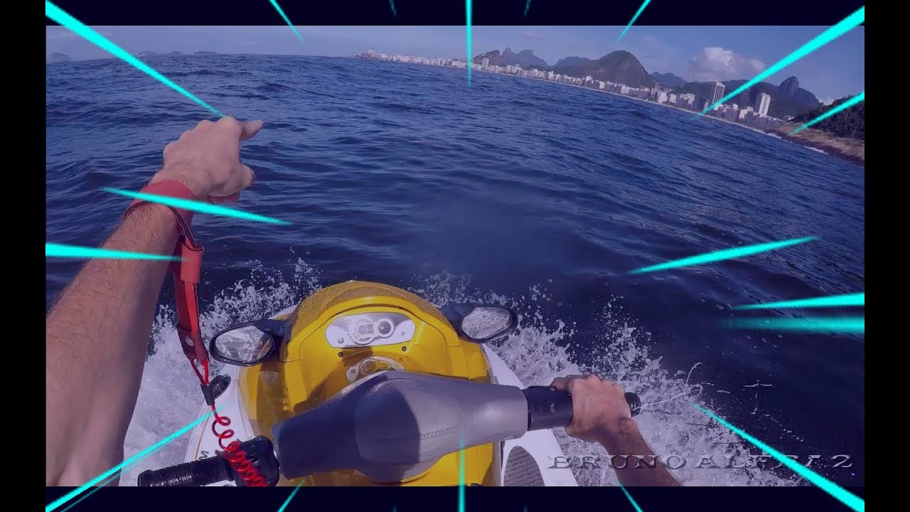 FUI ATÉ A PRAIA DE COPACABANA DE JETSKI | bruno alfra2