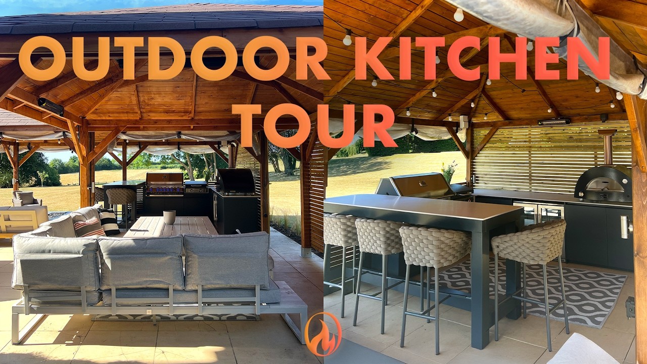 We transformed this garden into an amazing outdoor kitchen space 👀🔥