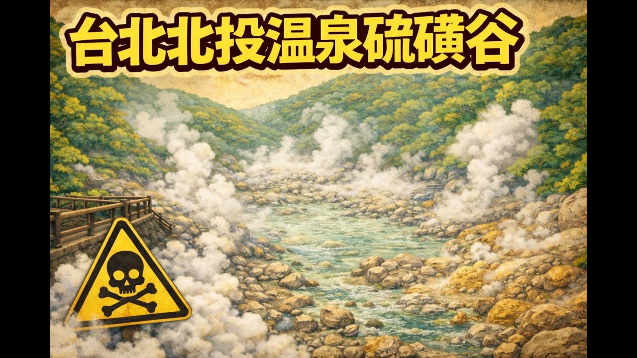 👉 台北北投溫泉硫磺谷｜行入白煙火山地帶，聞到都係硫磺味？