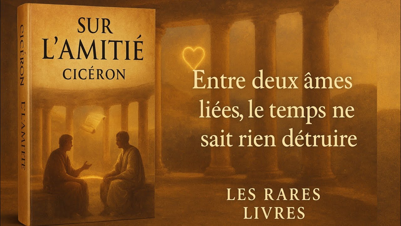 L&rsquo;art sacr&eacute; de l&rsquo;amiti&eacute; &ndash; La le&ccedil;on &eacute;ternelle de Cic&eacute;ron.   ( Livre Encien )