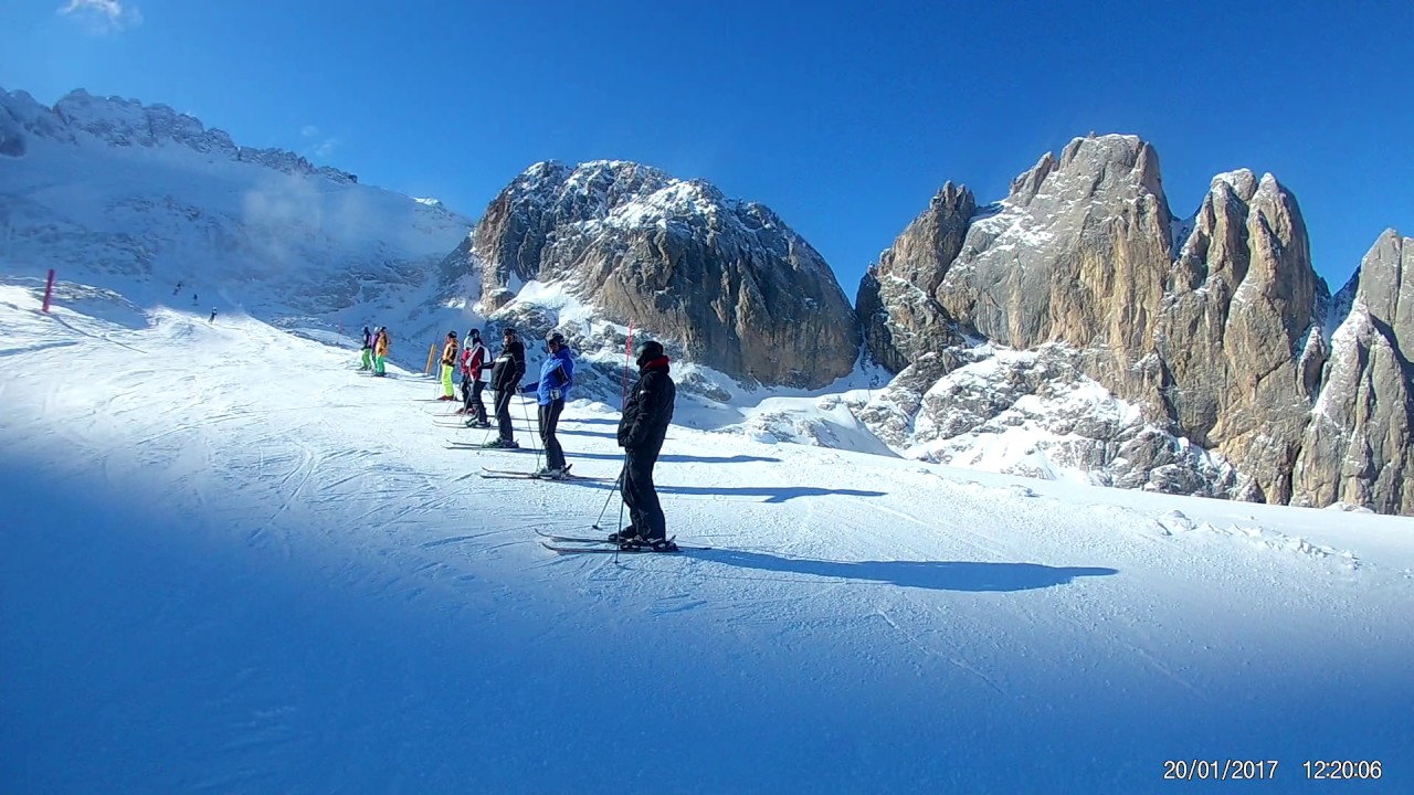 Dolomitisuperski - zjazd z Marmolady