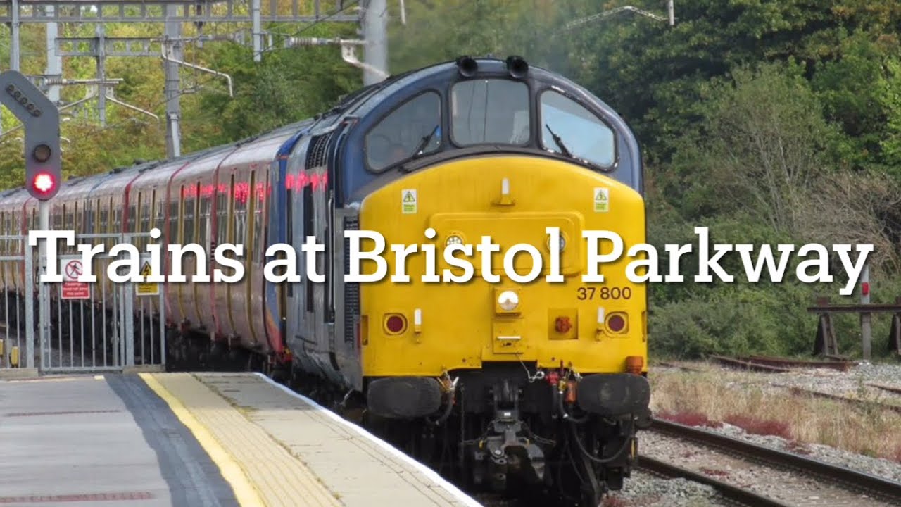 Trains at Bristol Parkway including 37800 “Cassiopeia” on a SWR class 455 scrap drag