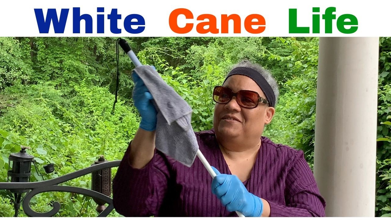 How I Care For and Maintain My White Mobility Cane For The Blind