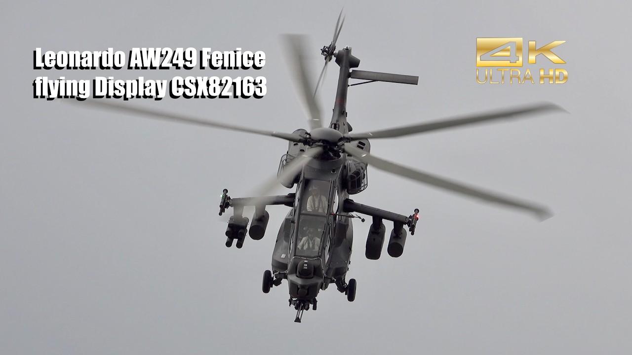 NEW Leonardo AW249 Fenice Next-Gen Attack Helicopter Flying Display ILA Berlin 2026 CSX82163