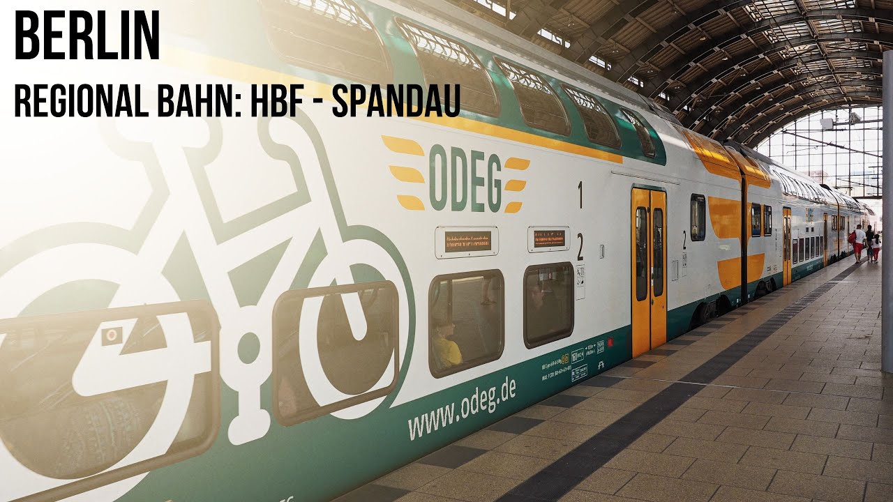 BERLIN TRAIN RIDE: Regonal Bahn - Berlin HBF To Spandau