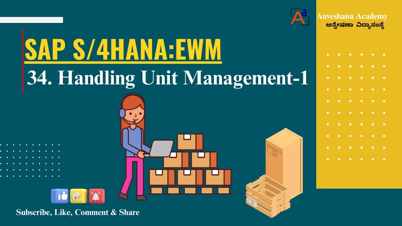 34. SAP S/4HANA:EWM-Handling Unit Management-1