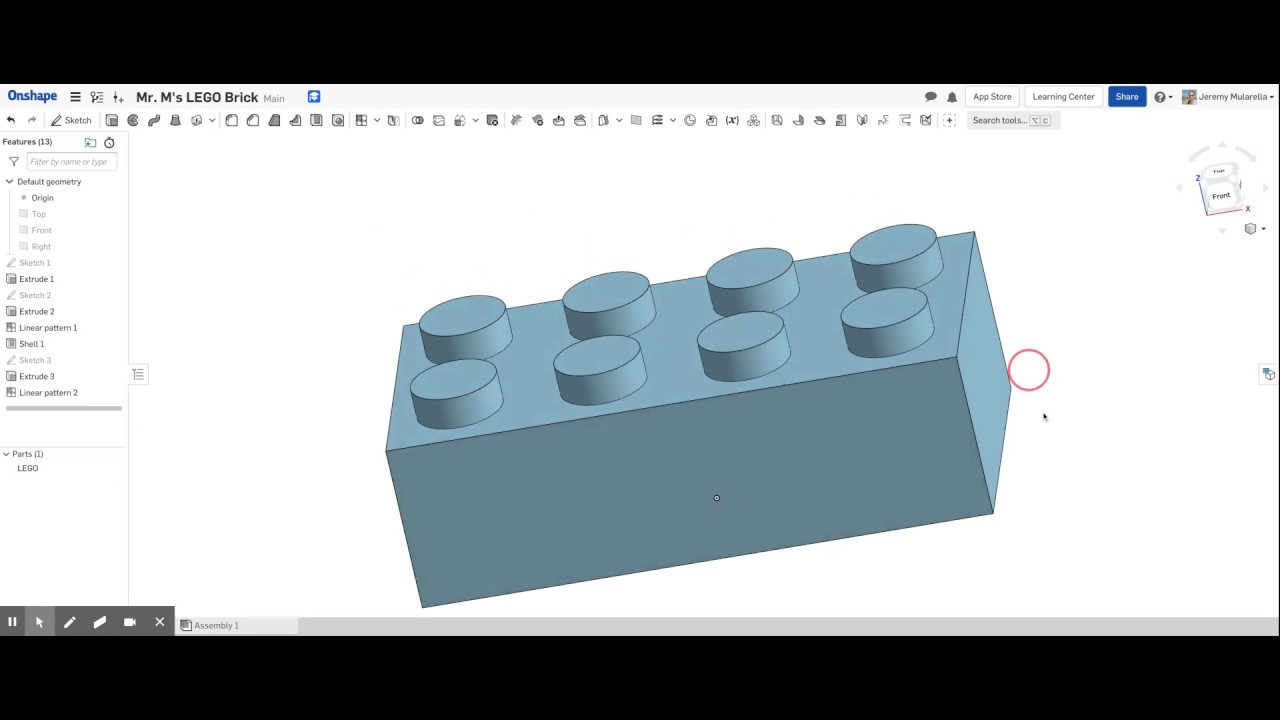 Design a LEGO Brick in Onshape