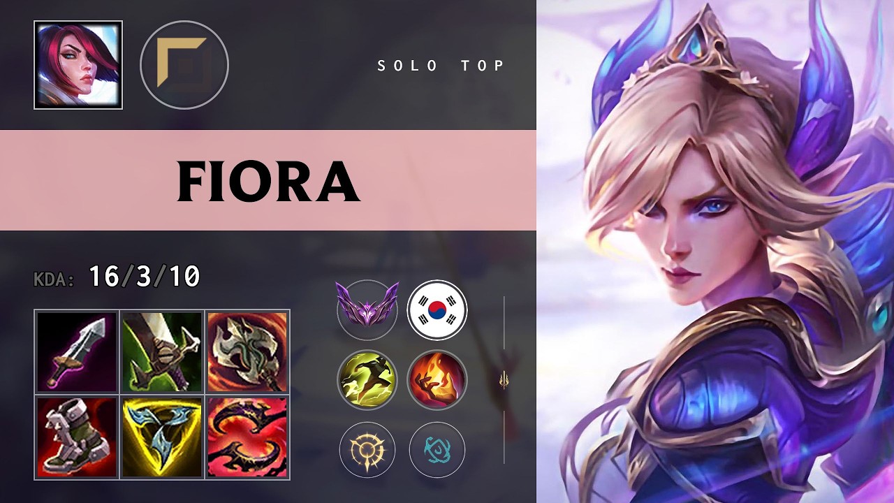 Fiora Top vs Warwick - KR Master Patch 26.16
