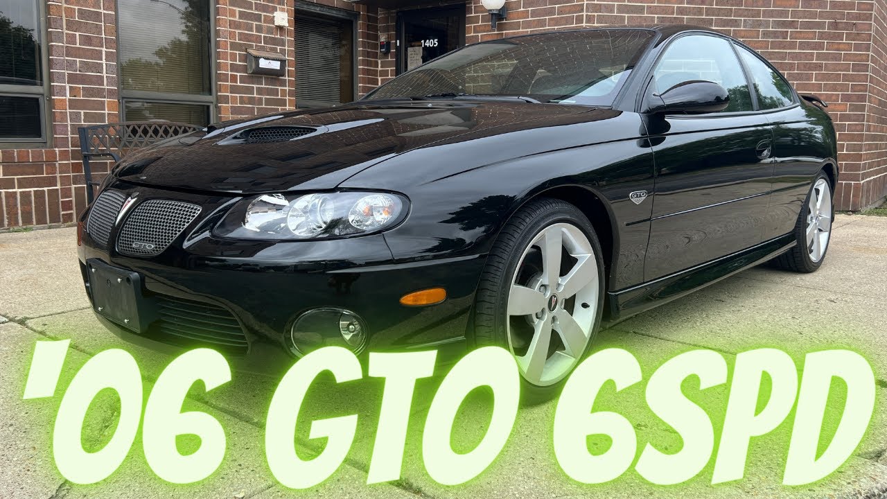2006 Pontiac GTO - 6spd - 7,200 Miles - SOLD