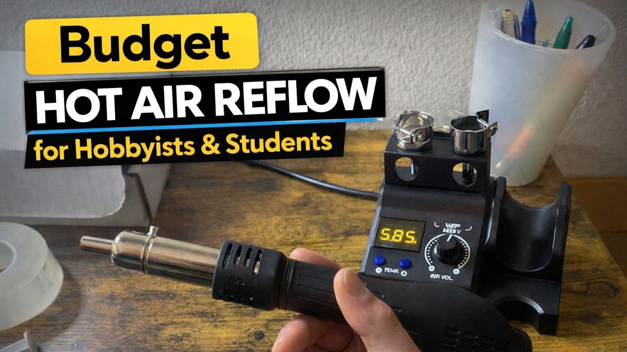 Budget $50 Hot Air Reflow for Hobbyists & Students