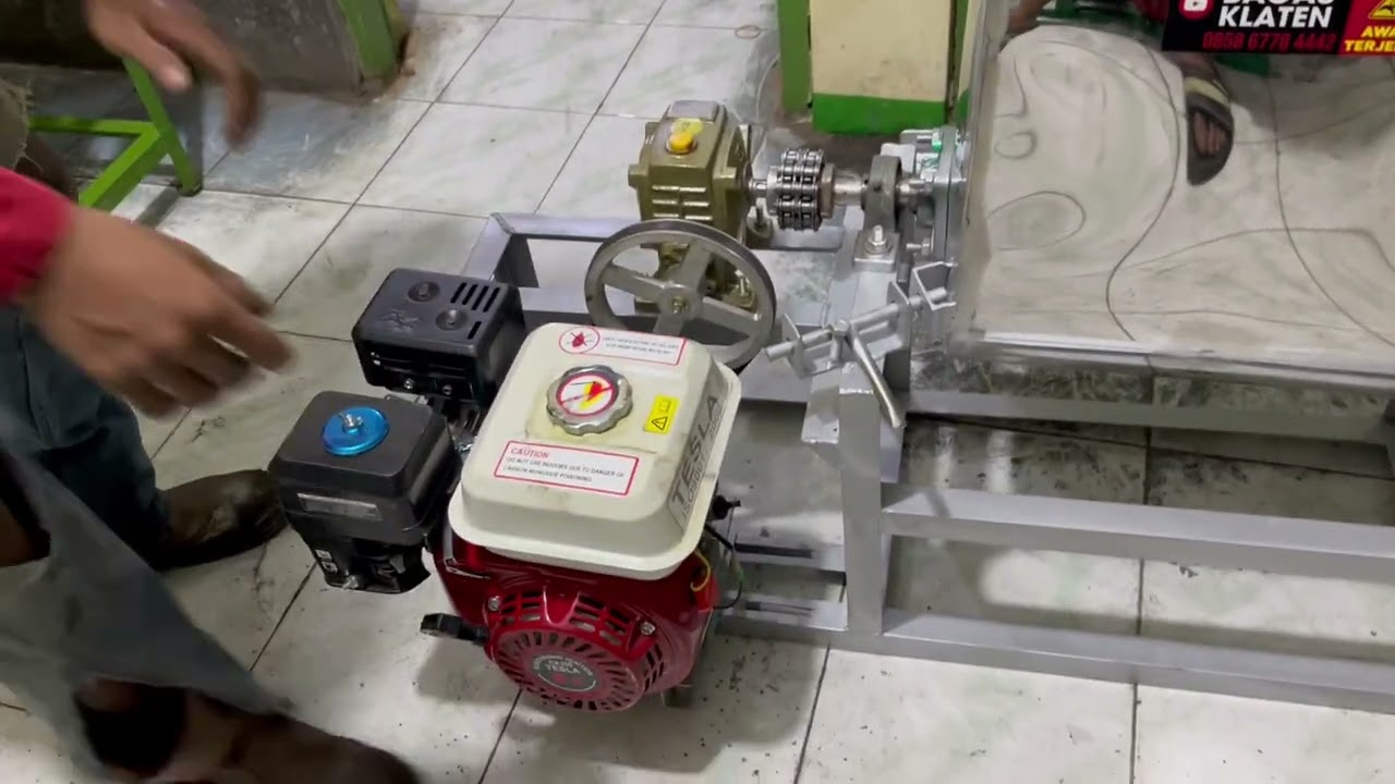 Mixer adonan cilok 20 kg gearbox 50 diesel bensin tesla 6.5 hp