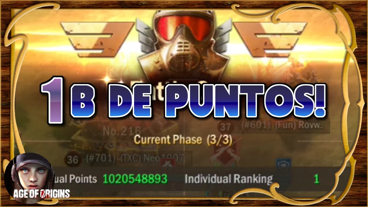🥇Batalla Sanguférrima! 1B de puntos con nuestro CC41! - Age of Origins ES
