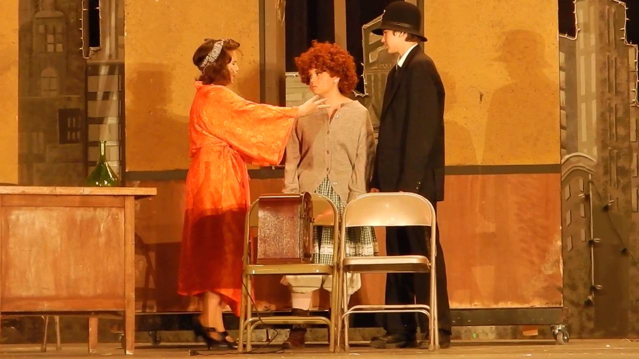 Elena as Miss Hannigan