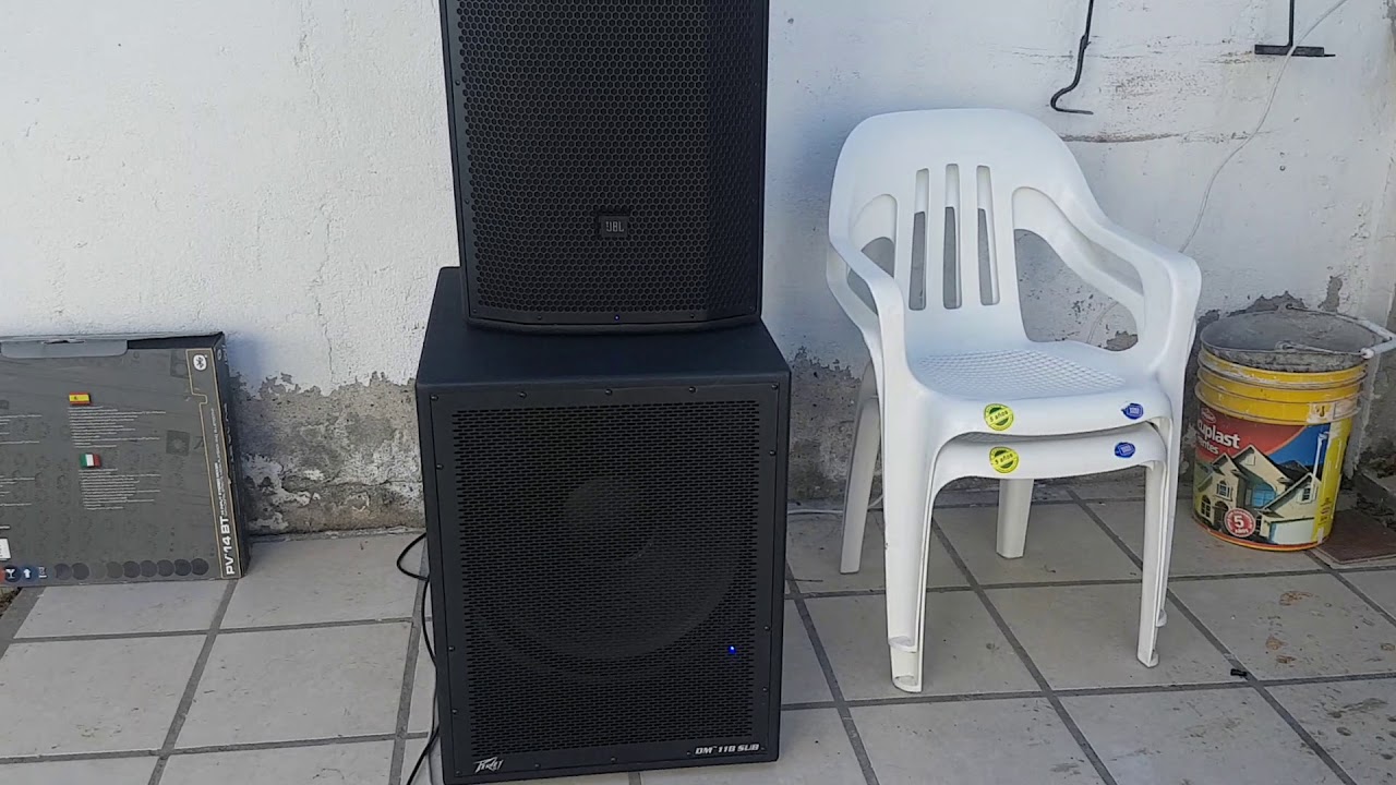 Bafle Activo Subwoofer Peavey Dm 118 Dark Matter+JBL PRX 815