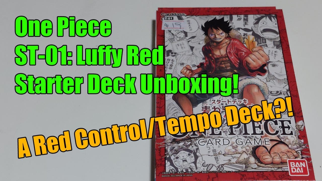 Divide & Conquer!! Japanese One Piece ST-01: Luffy Red Starter Deck Unboxing!