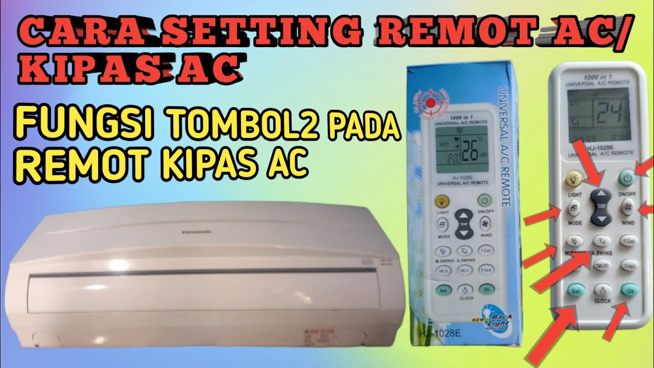 LENGKAP.. CARA SETTING/MENCARI KODE OTOMATIS & MANUAL UNTUK SEMUA MERK KIPAS ANGIN AC