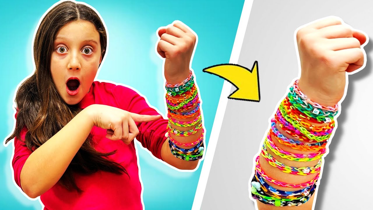HO RUBATO TUTTI I BRACCIALETTI ELASTICI COLORATI A MIA SORELLA NOEMI!
