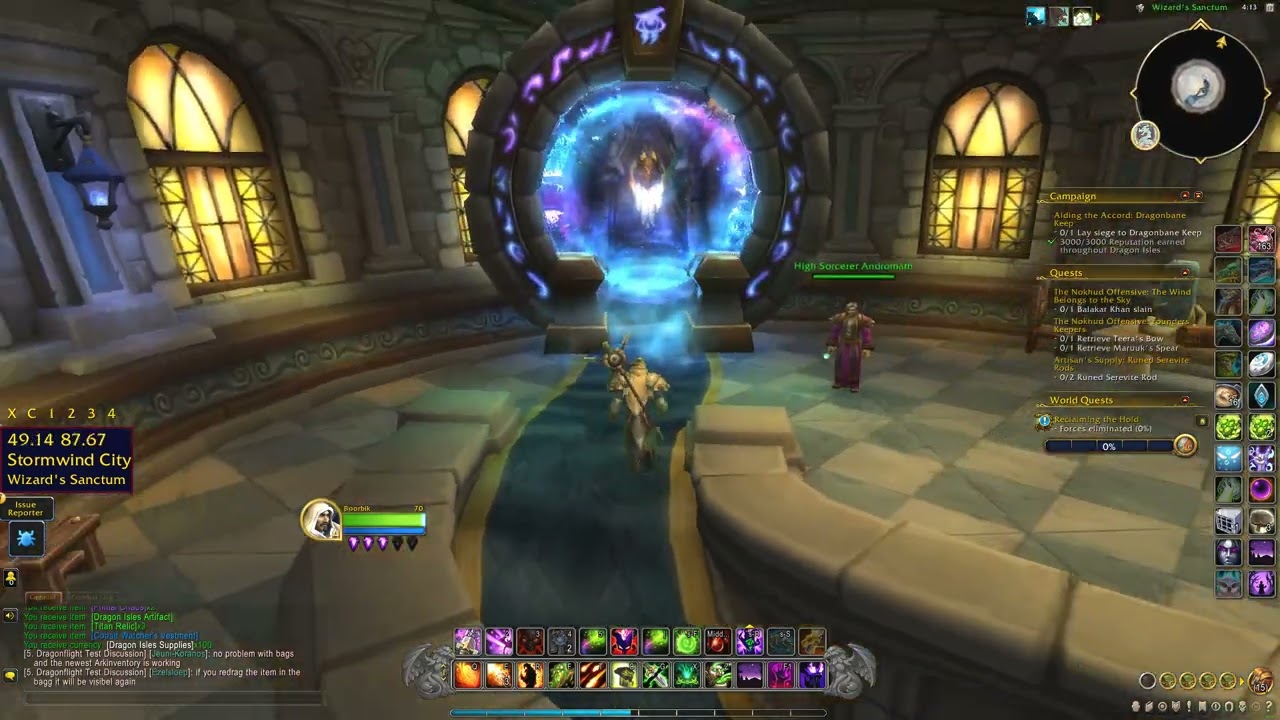 From Stromwind to Dragon Isles Portal WoW Location