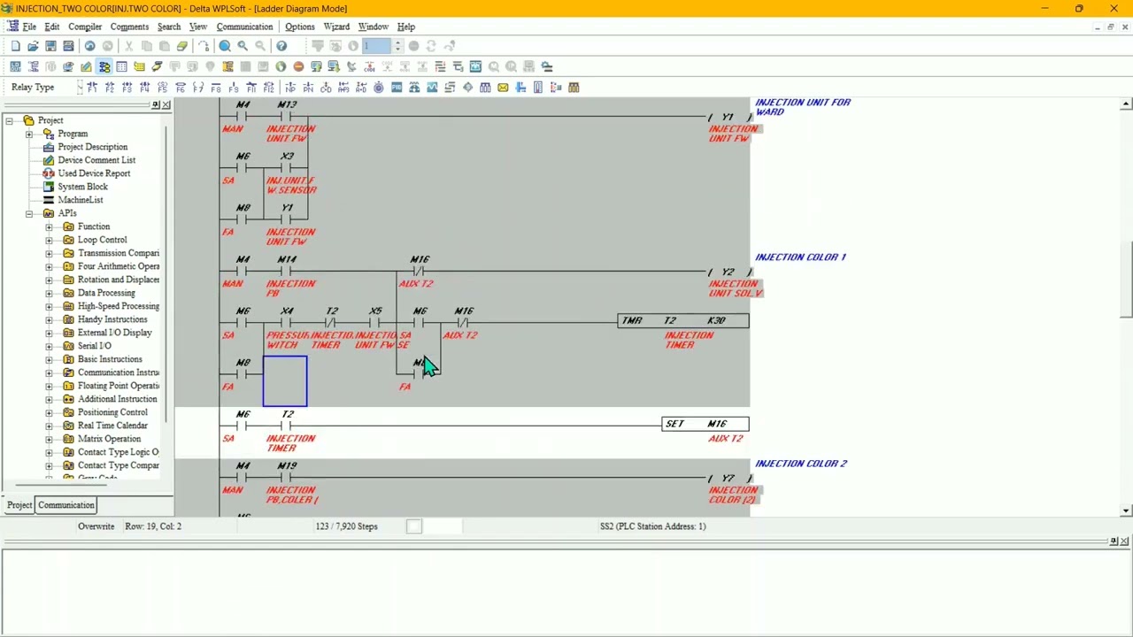 DELTA PLC [  DOUBLE-COLOR INJECTION MOLDING MACHINE PART-4 ] PROGRAMMING