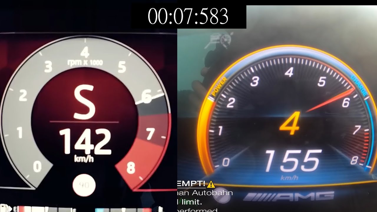 Range Rover Sport SV vs. Mercedes-AMG GLE 63 S (0-200 kph Acceleration Battle)