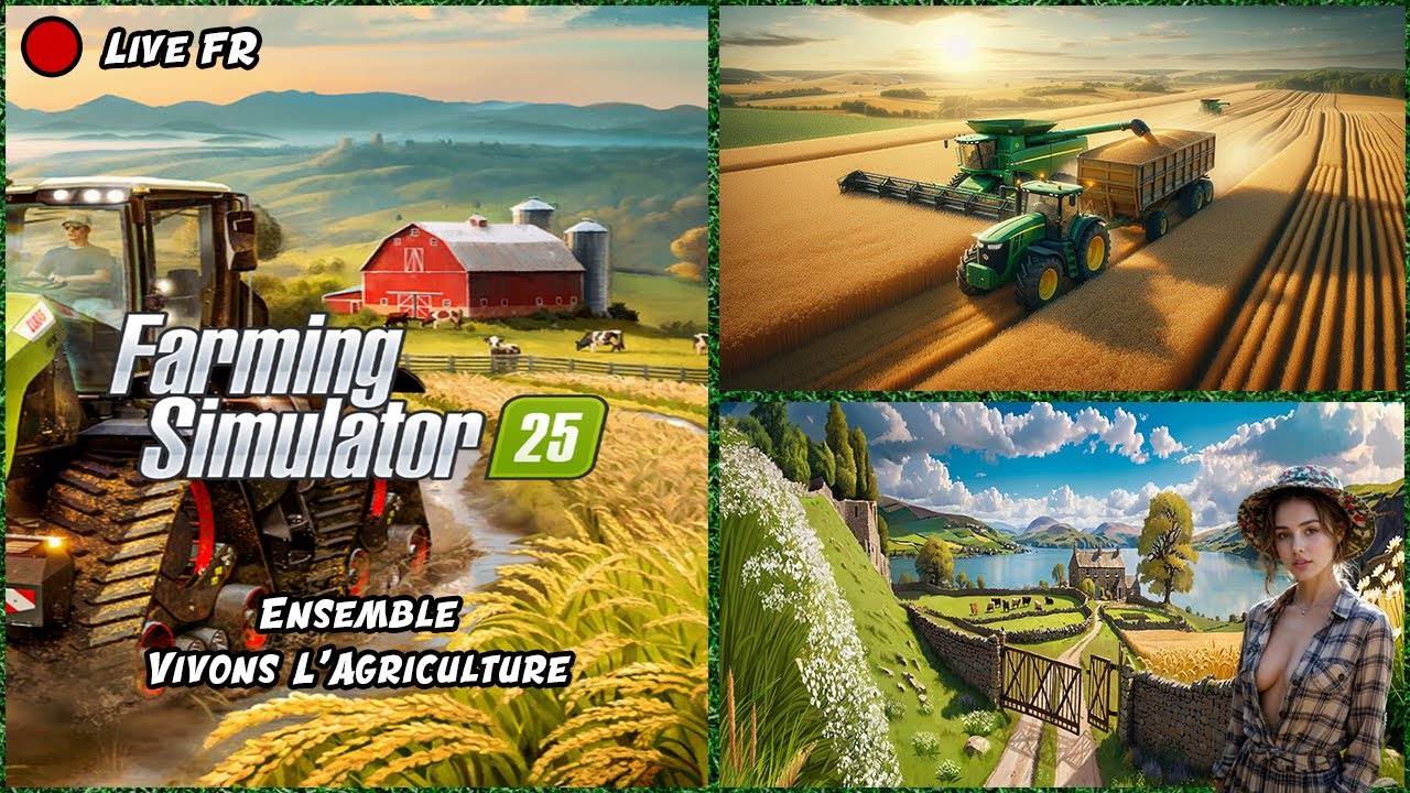 🔴 FS 2025 🇫🇷 ▶️ Ensemble, Vivons L'Agriculture (Live Ep 1) 🚜