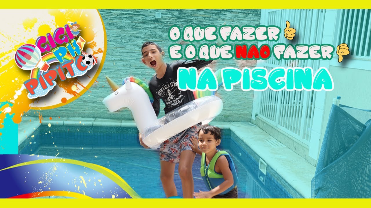 REGRAS E CONDUTAS NA PISCINA. Learn rules of conduct for children in pool. القواعد والسلوك في التجمع