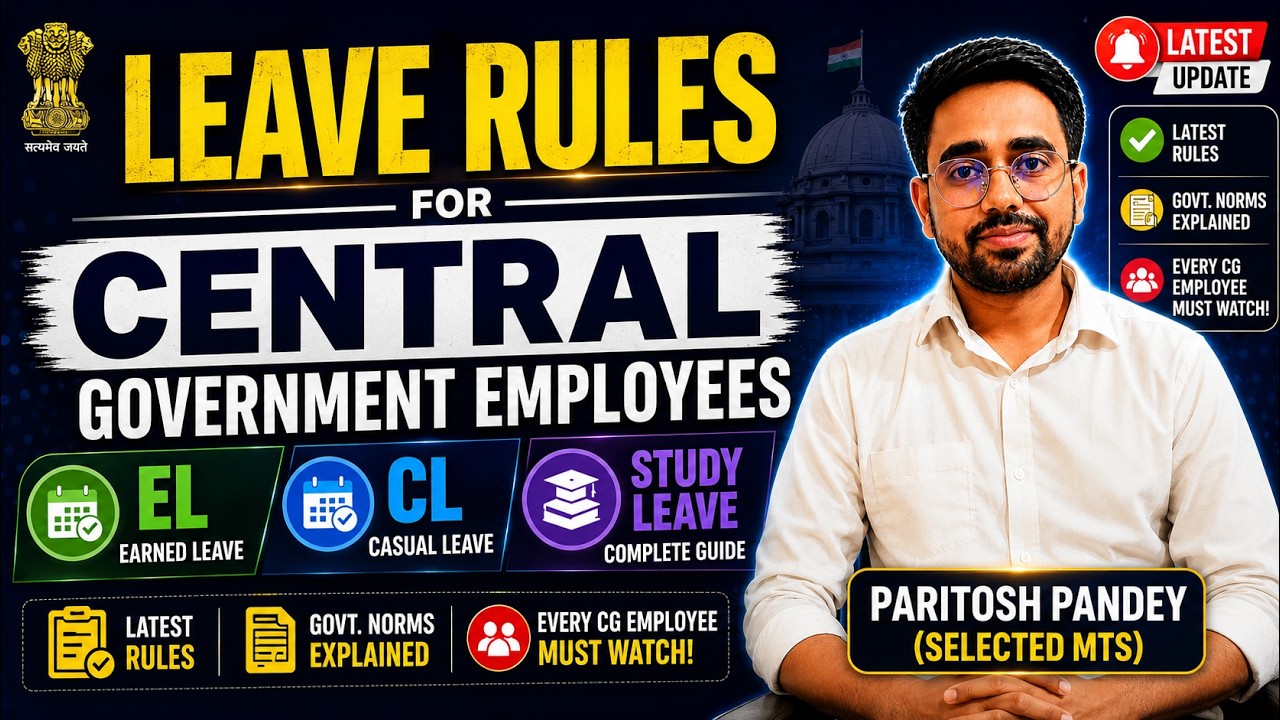 Leave rule for central government employee. #centralgovernment #leaverules