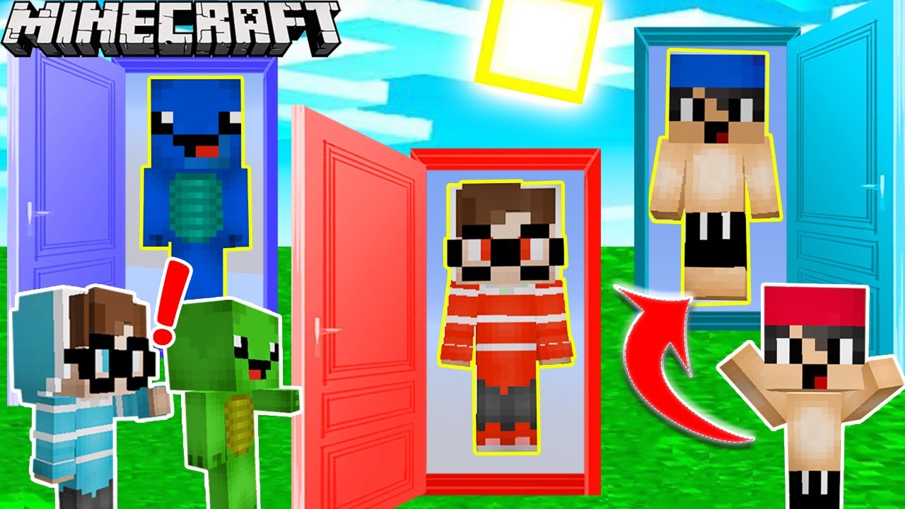WÄHLE NICHT DIE FALSCHE ZWILLINGS TÜR in MINECRAFT!