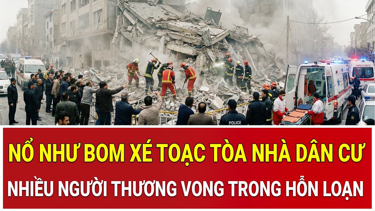 Thời sự nóng 1/2: Nổ như bom xé toạc tòa nhà dân cư, hàng loạt người thương vong trong hỗn loạn