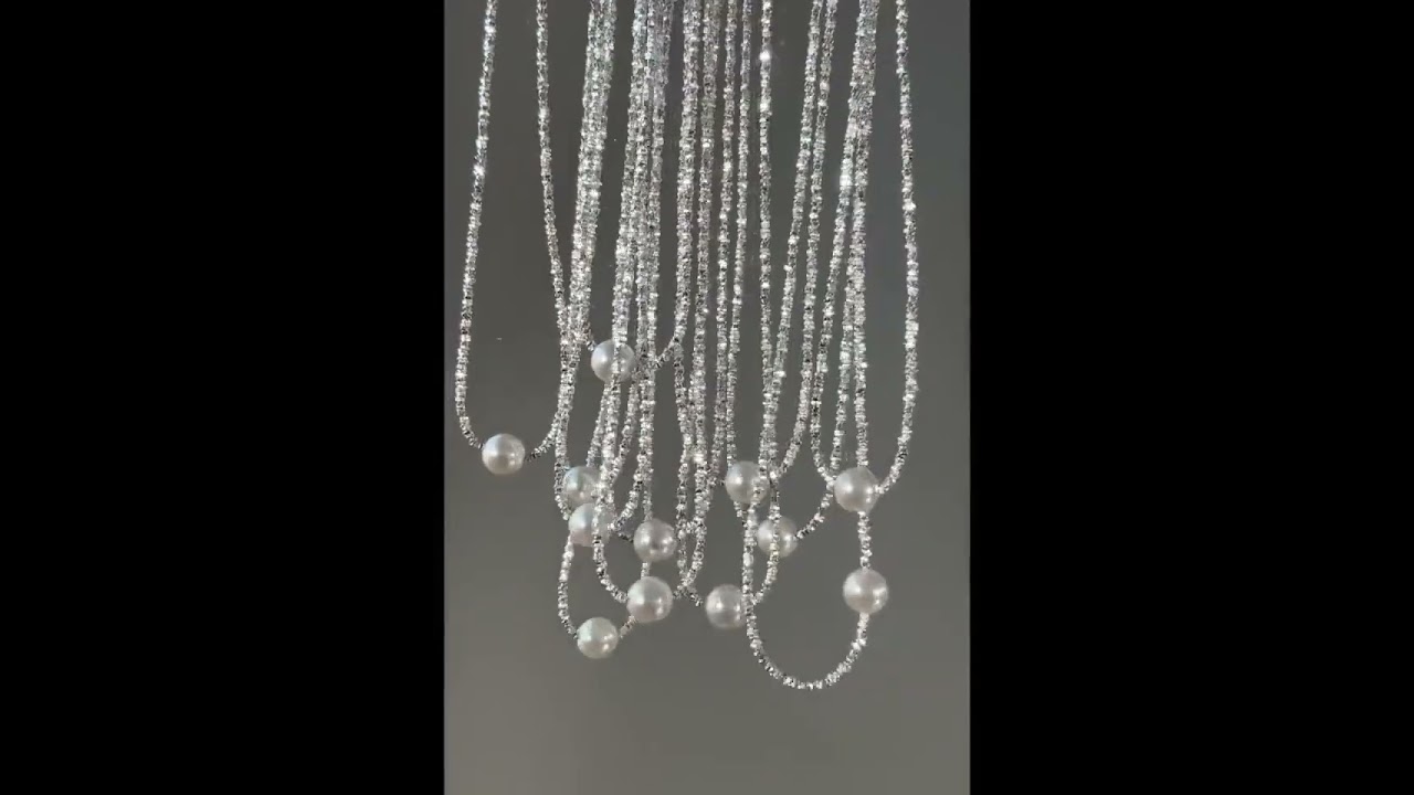 New Arrival - Glaring Silver Pearl Necklace
