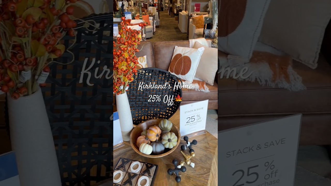 Kirkland&rsquo;s Home Fall Sale 25% Off! #fall  #sale #shopwithme #homedecor #kirklands 🍁