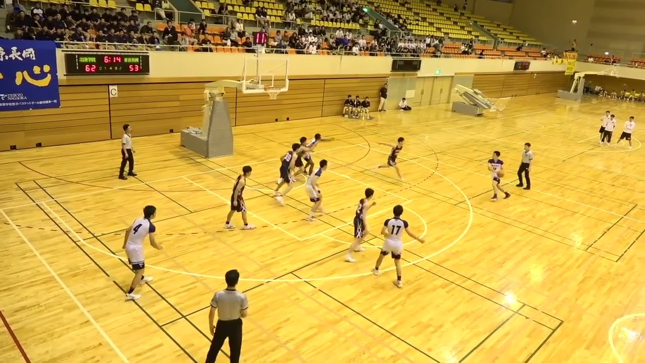 帝京長岡 vs 北陸学院（４）第58回北信越高等学校バスケットボール選手権大会 男子２回戦 2019/6/15
